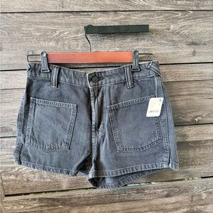 Free People We The Free Bettie Sailor Shorts BLACK NWT SZ 27